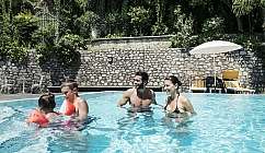 Fun in the summer pool