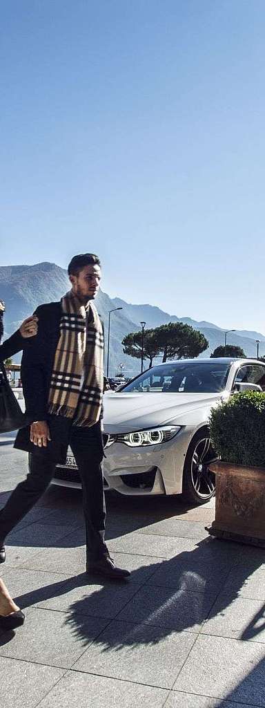 Arrivo elegante in hotel