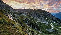 Strada di montagna panoramica