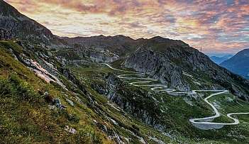 Strada di montagna panoramica