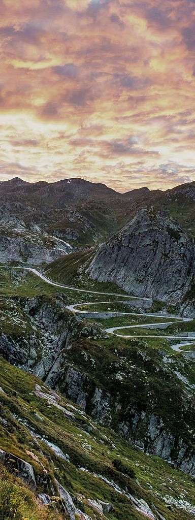 Strada di montagna panoramica