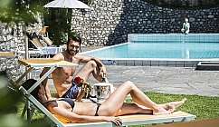 Relaxing by the Poolside