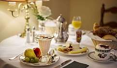 Table with breakfast