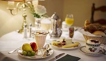 Table with breakfast