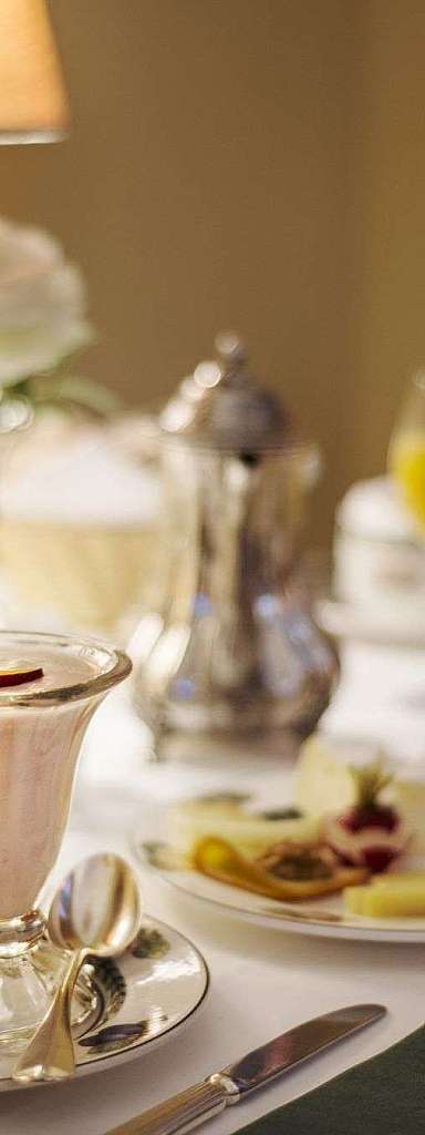Table with breakfast