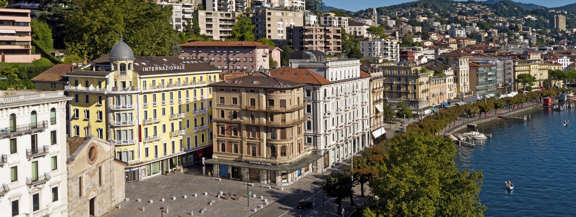 Hotel International au Lac Lugano au bord du Lac