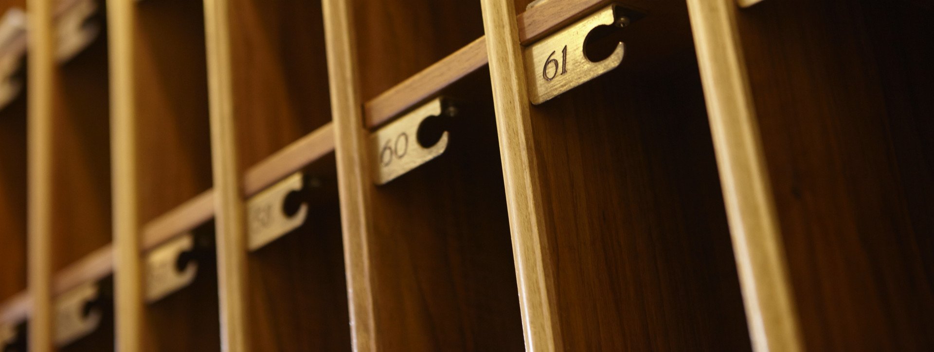 Mailboxes in the International au Lac Historic Lakeside Hotel