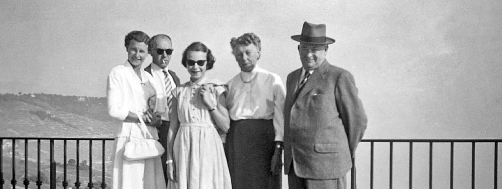 Martha MOLLINET-Vogel, Robert MOLLINET, Béatrice MOLLINET, Martha VOGEL-Borchers, Emil VOGEL, 1956